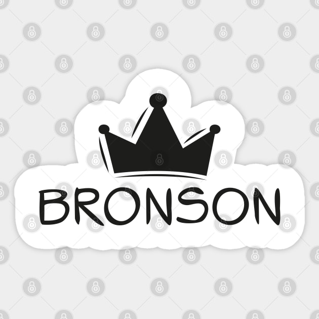 Bronson name, Sticker design. Sticker by khaled